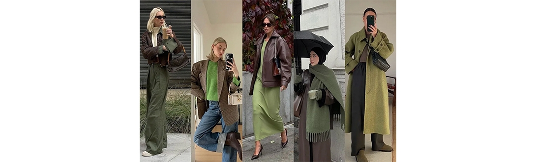 استایل با رنگ سبز ماچا