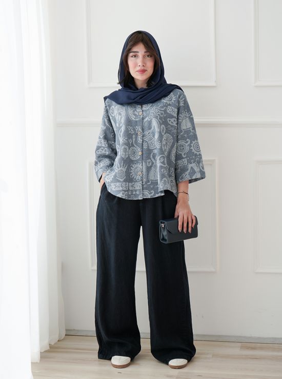 شومیز ژاکارد ملودی