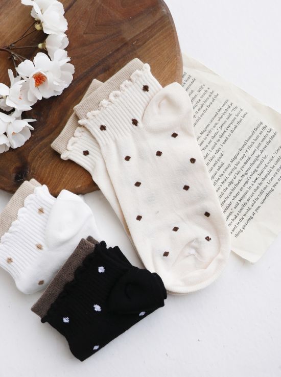 جوراب مچی طرحدار دلوین خالدار