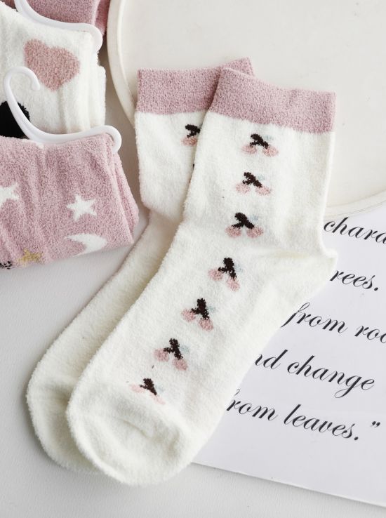 جوراب نیم ساق بوکله زنانه پاریز راه راه