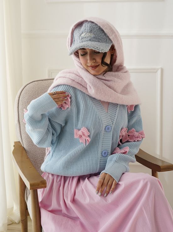 ژاکت بافت پاپیون