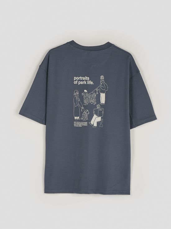 تیشرت پشت چاپی مردانه راستین