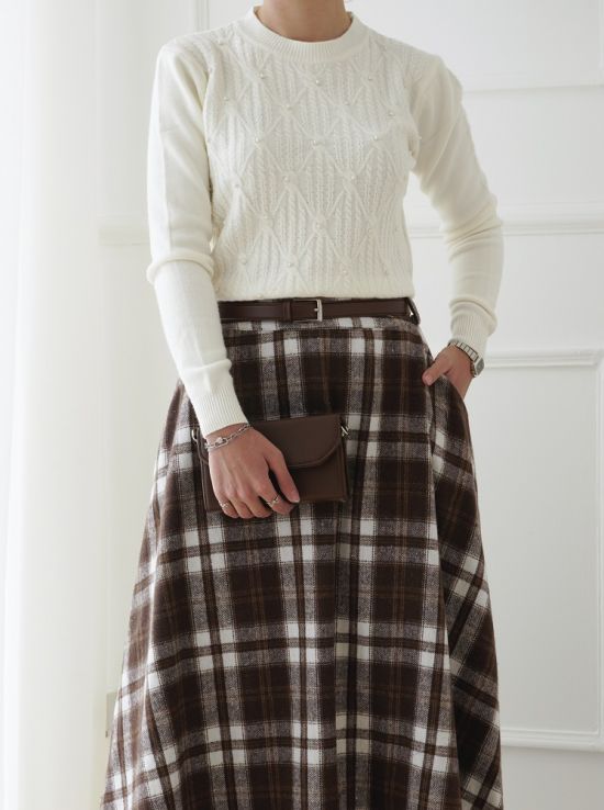 بلوز بافت مرواریدی نیلان