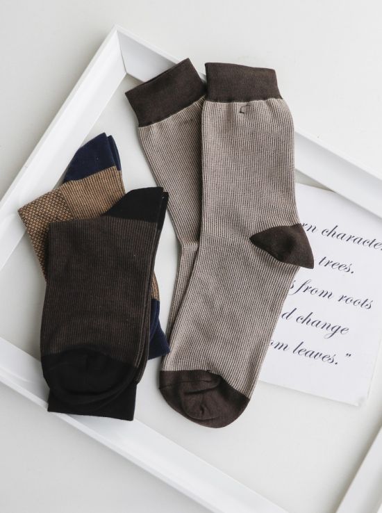 جوراب ساقدار مردانه دومنس ملورین کبریتی