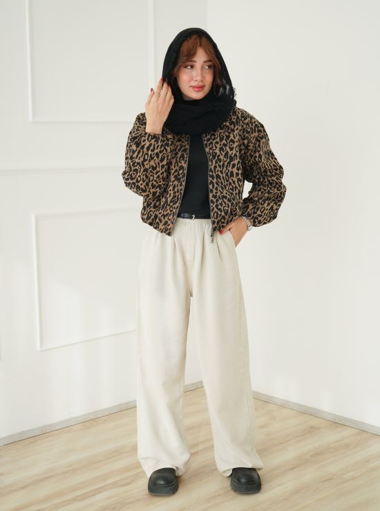 بامبر جکت پلنگی آرینا