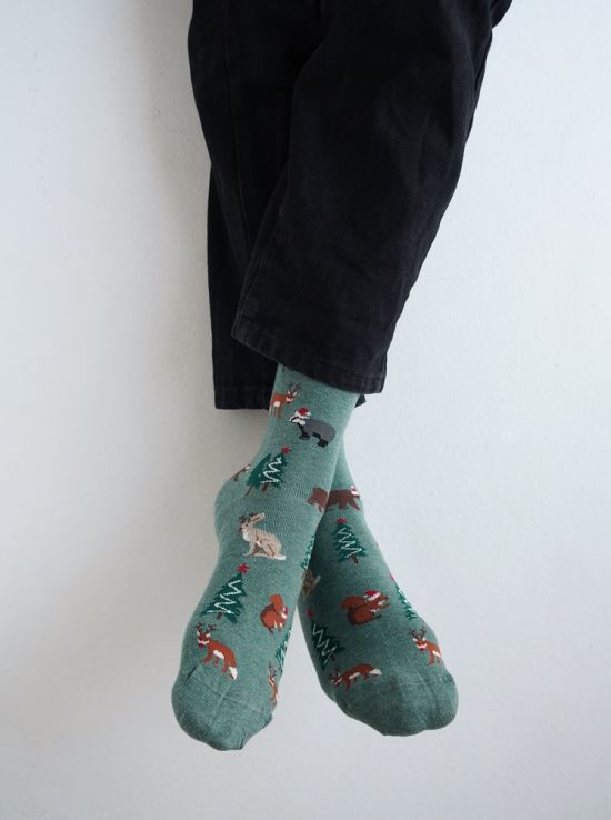 جوراب مردانه چتیک مدل christmas vibes