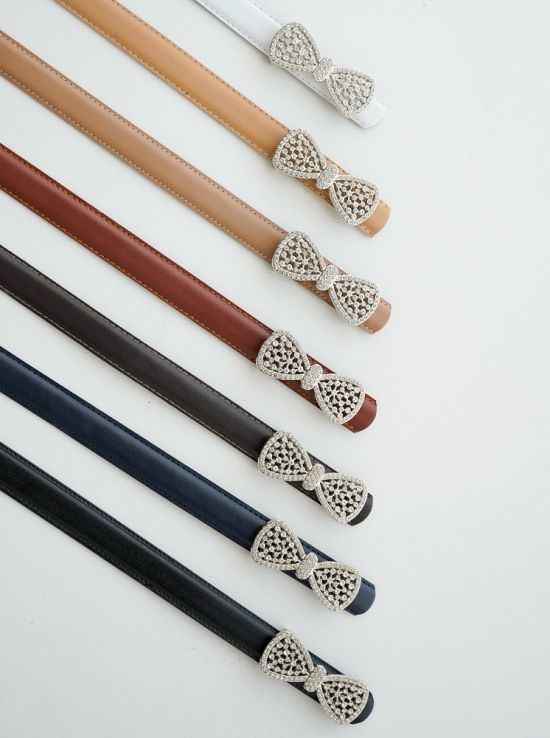 کمربند نگینی دار پاپیون