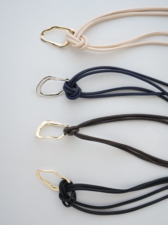 کمربند چرم گره ای لیارا | هیبا