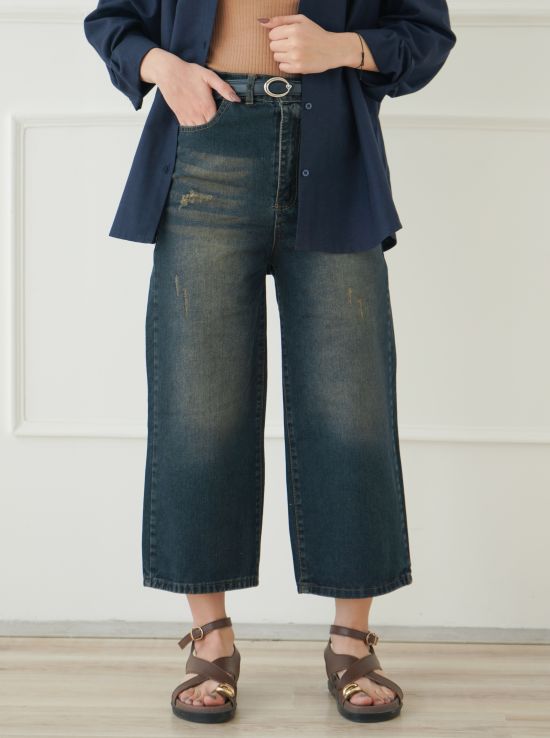 شلوار جین واید لگ پایا | هیبا