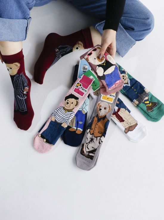 جوراب ساقدار پاتریس طرح تدی |هیبا