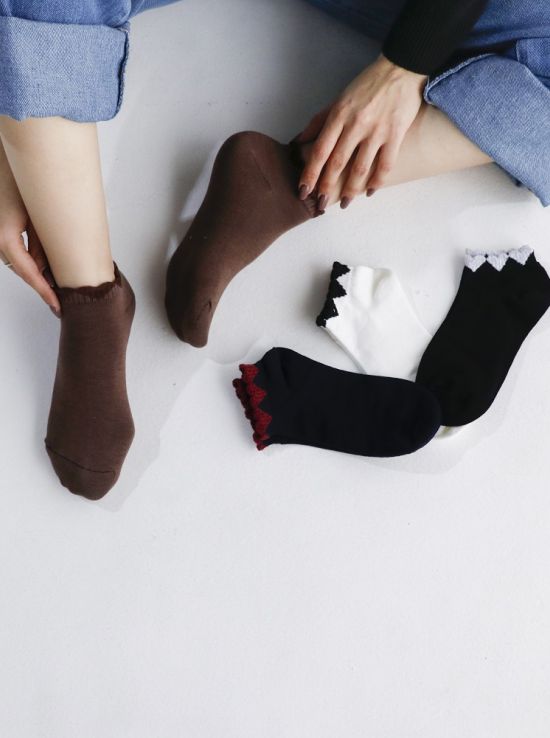 جوراب مچی پادوک لبه قلبی |هیبا