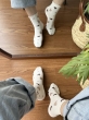 جوراب قلب بوکله قهوه ای 497 3