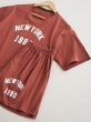کراپ شورتک NEW YORK 10