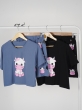 کراپ شورتک COW 4