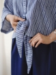 شومیز راه راه جلو گره  5