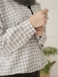 شومیز چهارخونه گندم 6
