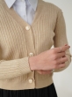 ژاکت بافت کراپ دکمه طلایی 11