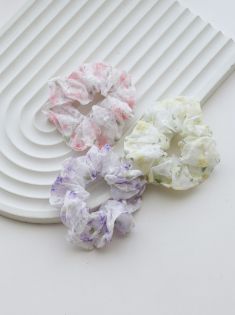 کش مو پارچه ای گلدار t