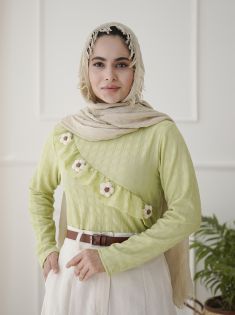 بلوز گل برجسته
