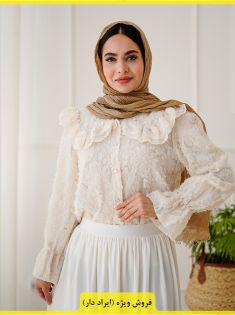 شومیز دانتل دار غزاله (ایراد دار)