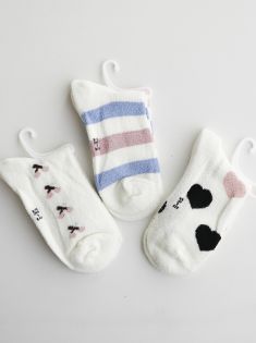 جوراب نیم ساق بوکله زنانه پاریز راه راه