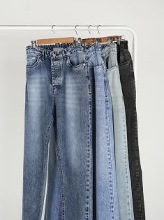 شلوار جین نیم بگ کارن