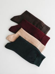 جوراب ساقدار مردانه ملورین رنگی ساده