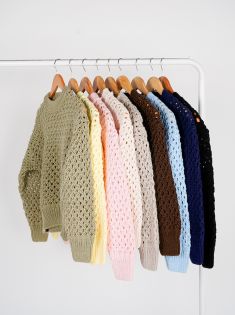 بلوز بافت کراپ توری ماریا