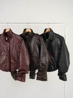 کت چرم کوتاه ماهور