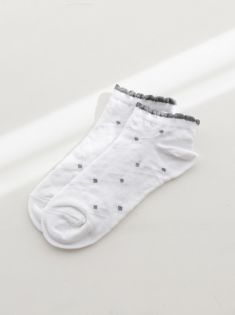 جوراب مچی پنبه لامیل خالدار | هیبا