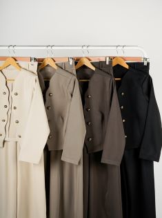 کت کوتاه شلوار مزونی کایلین | هیبا